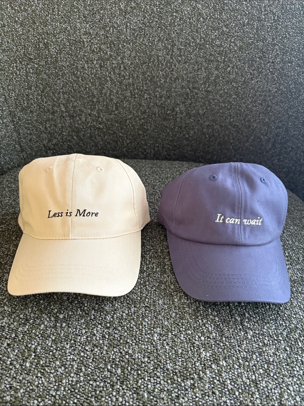 Merit Baseball Caps- set of two